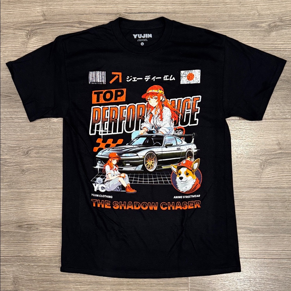 Yujin Clothing Top Performance The Shadow Chaser Tee Men’s Size Large